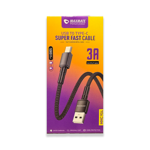 MMC904 Braided USB to USB C Cable 1M 